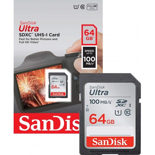 Карта памяти sandisk ultra sdxc 64 гб